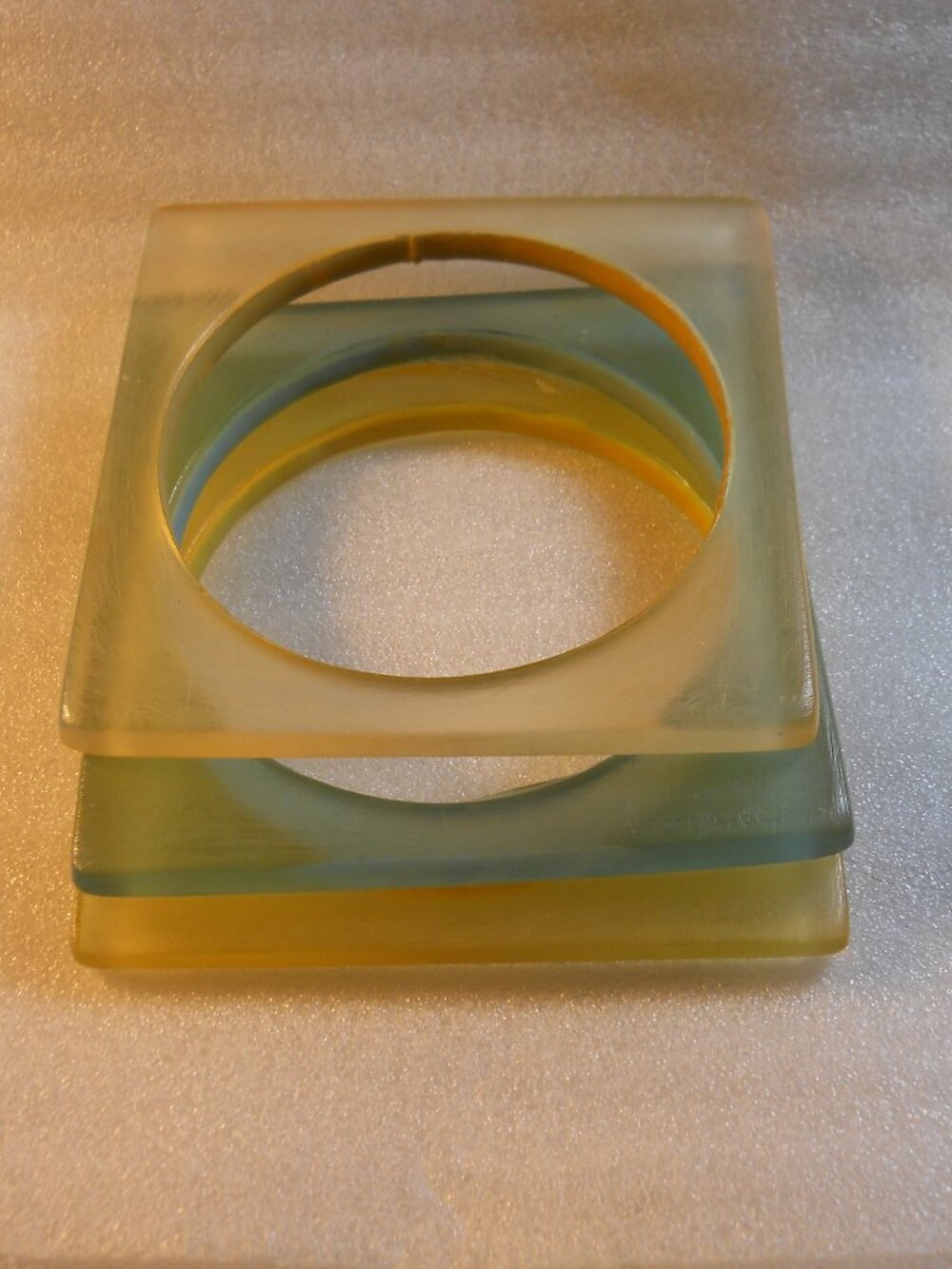 Vintage - Square Lucite Bracelets (3) 1125